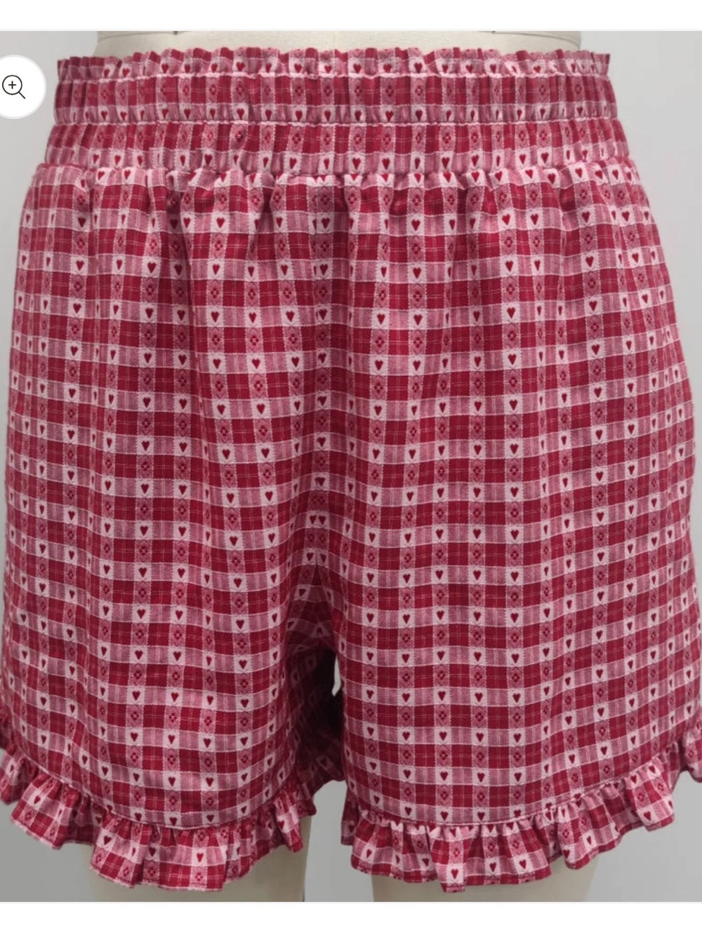 NWT Things Between Pink Checked Ruffle Cami Set - Picture 2 of 4